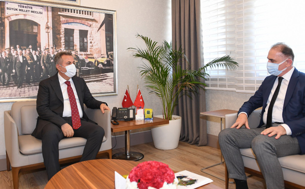 MADEN TETKİK ARAMA GENEL MÜDÜRÜNDEN VALİ ELBAN'A ZİYARET