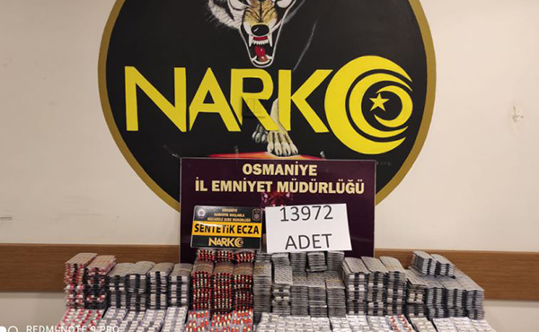 Yeşil reçeteyle satılan 13 bin 972 hap ele geçirildi