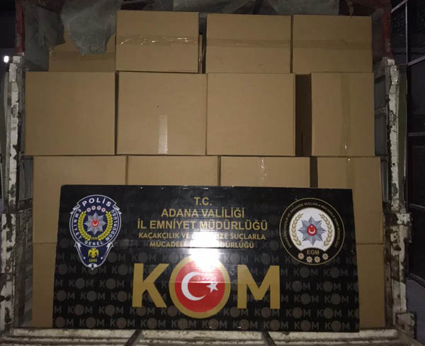 Kaçak makaron ve tütün ele geçirildi