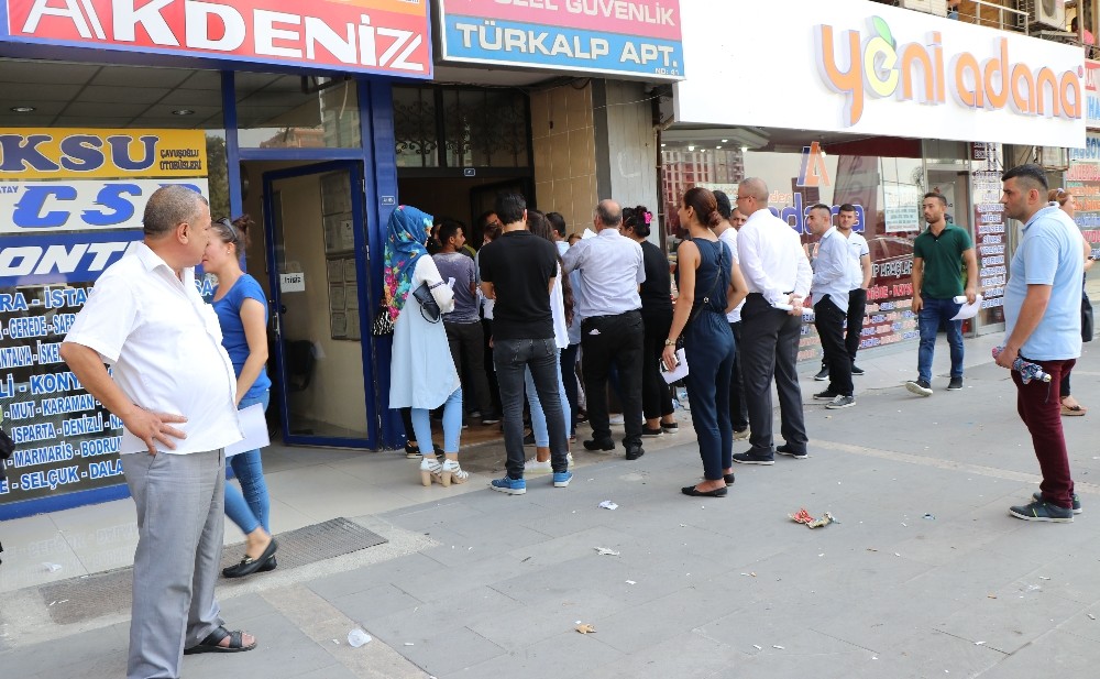 Güvenlikçi olmak için sıraya girdiler