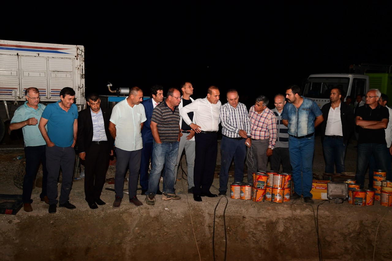 ASKİ ekiplerinden Çatalan isale hattına erken onarım