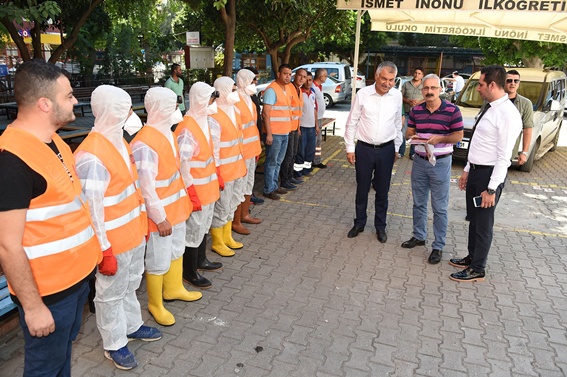 Seyhan'da okul depoları temizliği