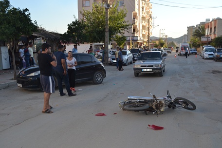 Hastane kavşağında kaza