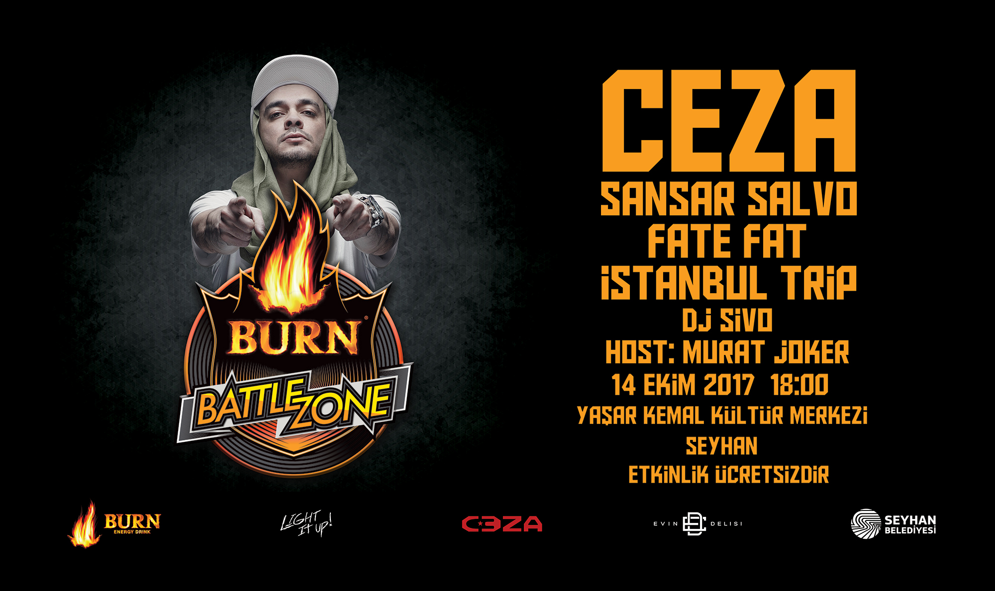 Dünyanın en büyük hiphop etkinliği Burn Battle Zone Adana’da!
