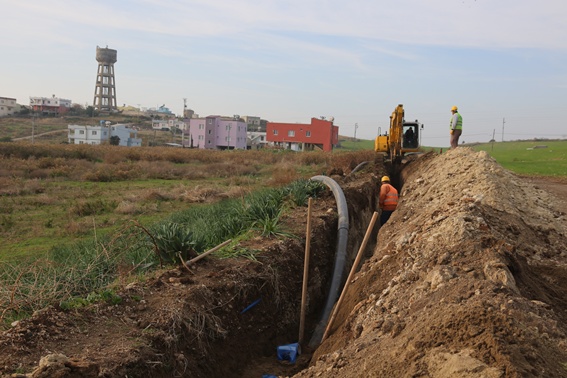 Karataş'a 10 kilometrelik içme suyu hattı
