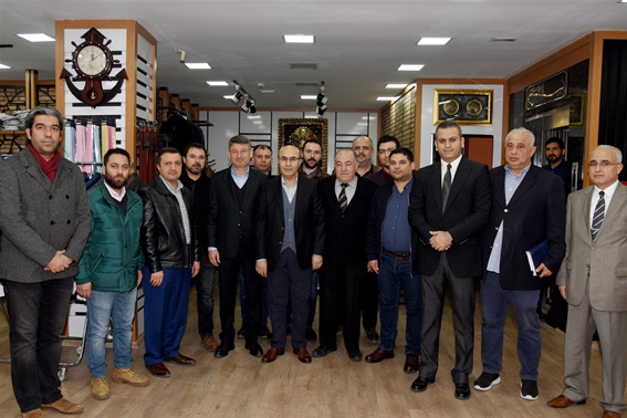 Tekstil esnafına Validen ziyaret