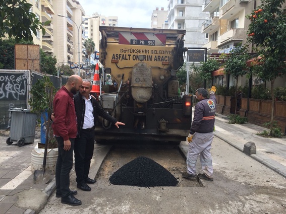 Savcun yol yapım denetiminde