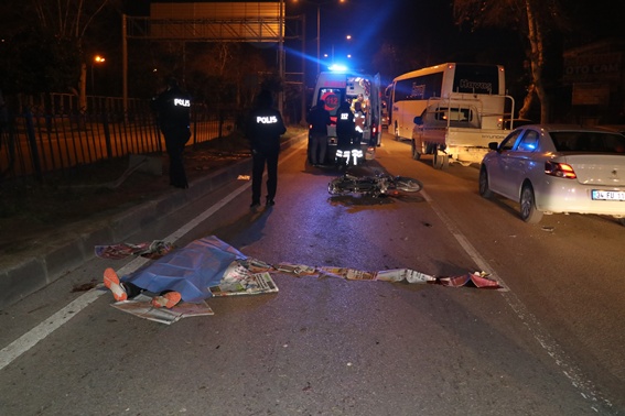 Motosiklet kazası ölümü getirdi