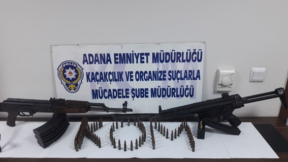 MP5 ve Kaleşnikof ile yakalanan gözaltına alındı
