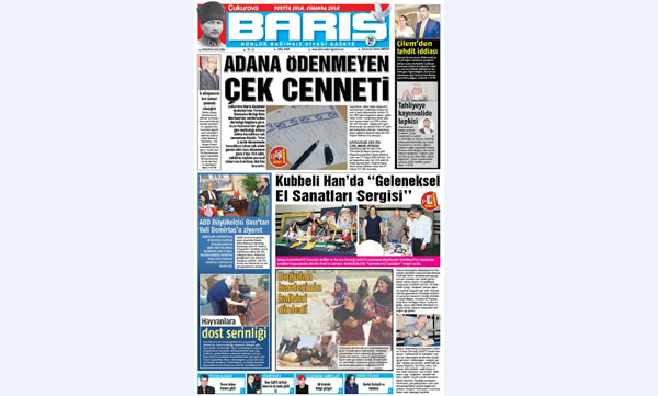 Ç. BARIŞ GAZETESİ 24.06.2016 TARİHLİ 1. SAYFA